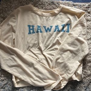 Hawaii yellow long sleeve tee